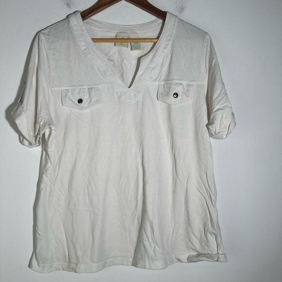 Caribbean Joe Classic White Shirt - Picture 1 of 3